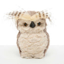 6" Feathered Winter Owl Figurine