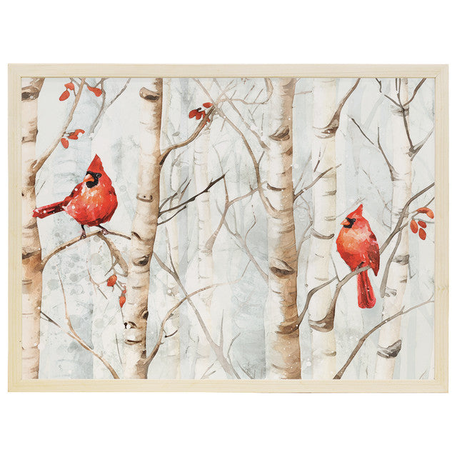 Cardinals Birch Tree Wall Decor