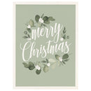Merry Christmas Green Wall Decor