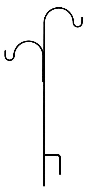 90" Double Offset Shepherd's Hook