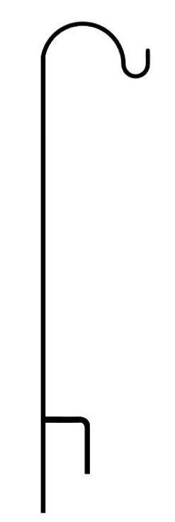 90" Single Shepherd's Hook
