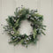 24"Mix Pine Wreath with Pewter Bells and Cones