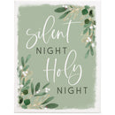 Silent Night Wrapped Canvas Decor