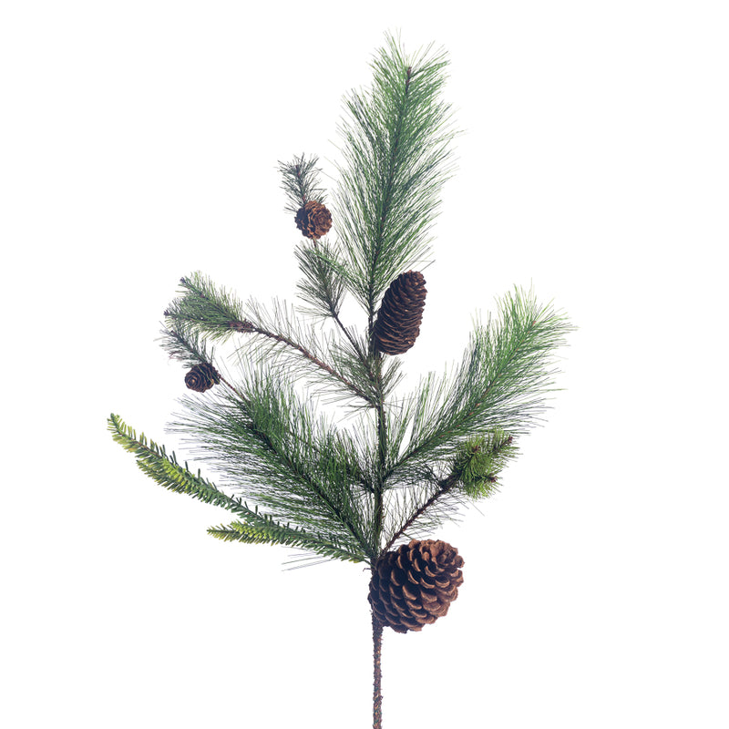 22" Pine Mix with Cones Spray