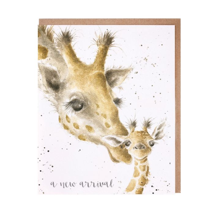 'A New Arrival' Giraffe New Baby Card