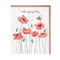 'Poppies and Bee' Bee Sympathy Card