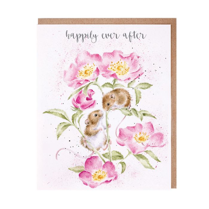 'Happily Ever After' Mouse Wedding Card