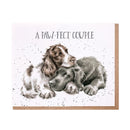 'A Paw-fect Couple' Spaniel & Labrador Wedding Card