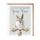 'At Least You Still Have Your Hare' Rabbit Birthday Card
