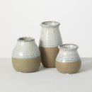 3.25-5.5" Speckled Two-Toned Vase
