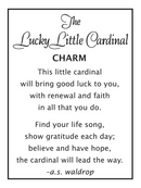 The Lucky Little Cardinal Charms