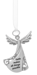 "Faith Makes All Things Possible" Angels Among Us Ornament
