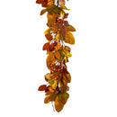 6' Fall Leaf with Berries Garland