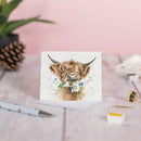 'Daisy Coo' Highland Cow Gift Enclosure Card
