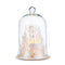 Lit Cloche with Winter Deer Scene