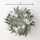 22" Hydrangea Foliage Wreath