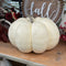 6-9" White Foam Pumpkin Decor