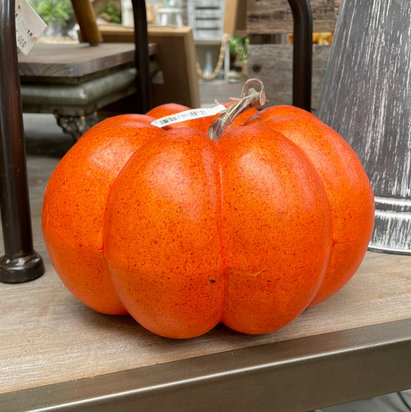 6-9" Orange Foam Pumpkin Decor