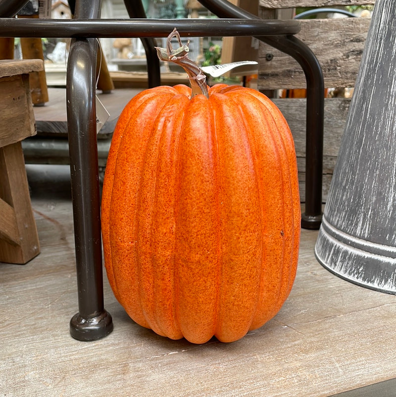 6-9" Orange Foam Pumpkin Decor