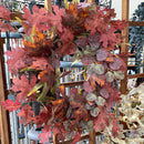 24" Fall Leaf Mix Wreath