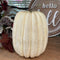 6-9" White Foam Pumpkin Decor