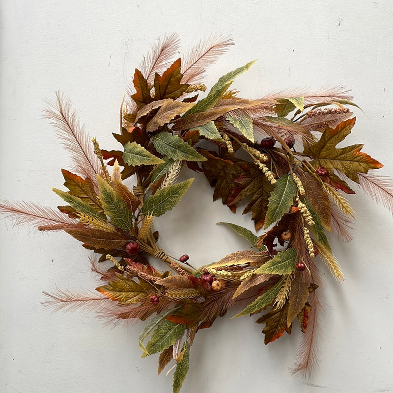 24" Fall Foliage Mix Wreath