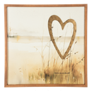 Bereavement Watercolor Heart & Cross Wall Decor