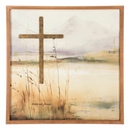 Bereavement Watercolor Heart & Cross Wall Decor