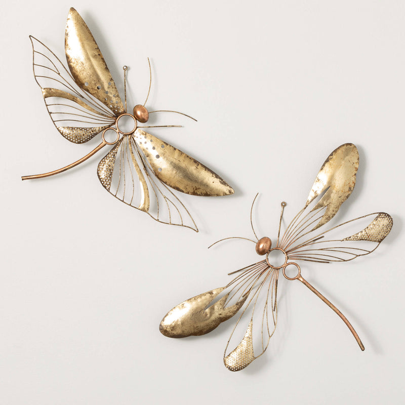 Gold Dragonfly Wall Decor