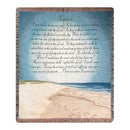 "Footprints in the Sand" Tapestry Throw