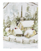 Snowy Church Light Up Wall Print
