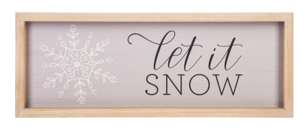 Snowflake Holiday Messages Wall Decor