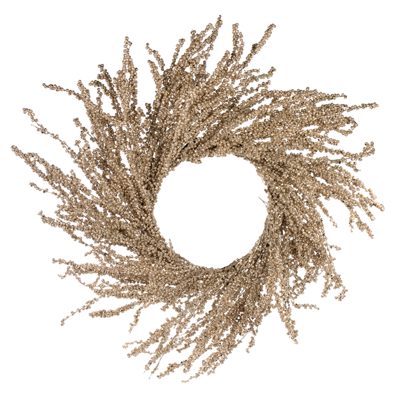 24" Champagne Berry Wreath