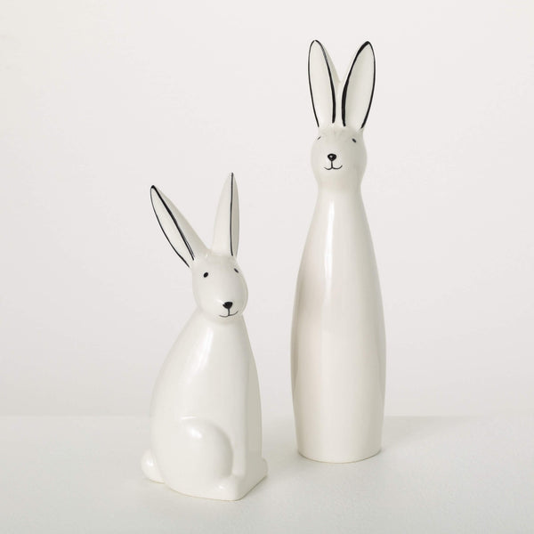Abstract Porcelain Bunny Figurine – The Grainery Greenhouse