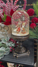 Santa Pedestal Snow Globe Lantern