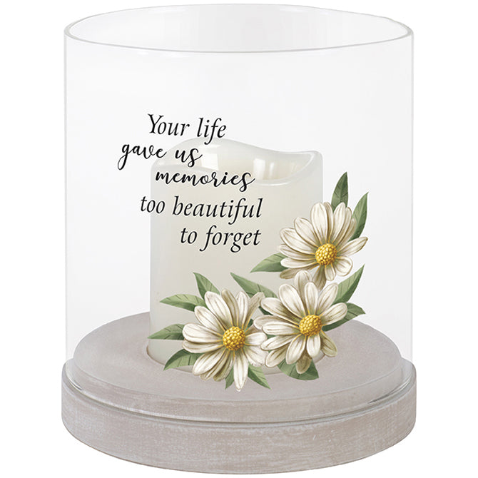 "Gave Us Memories" Glass Hurricane