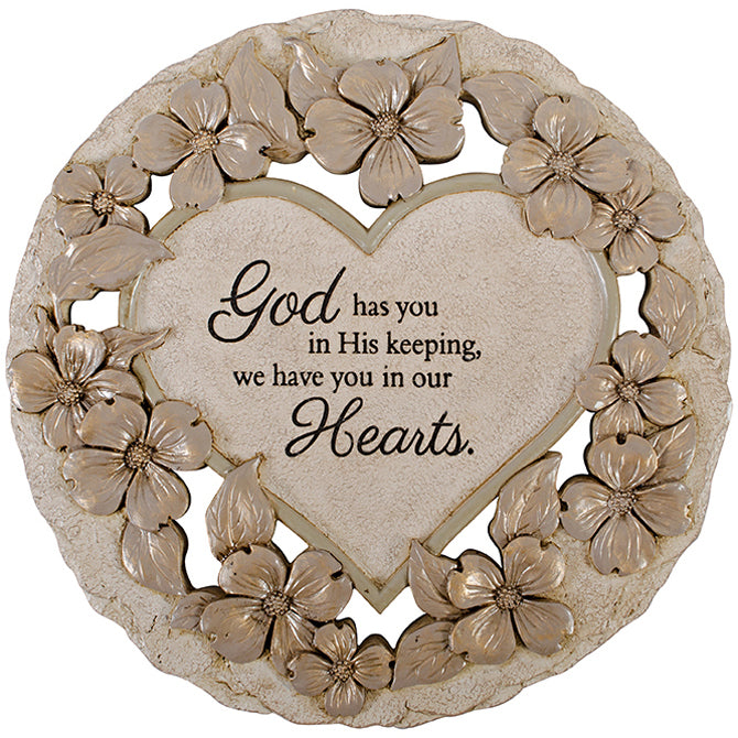 "In Our Hearts" Garden Stone