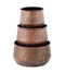 Round Weathered Copper Pot