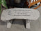 "When Someone You Love" Stone Bench