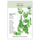 Pea Snap - 'Sugar Snap' Seeds Organic