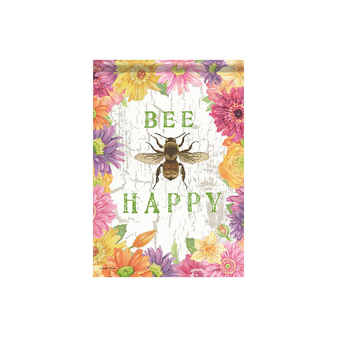 "Bee Floral" Dura Soft™ Garden Flag