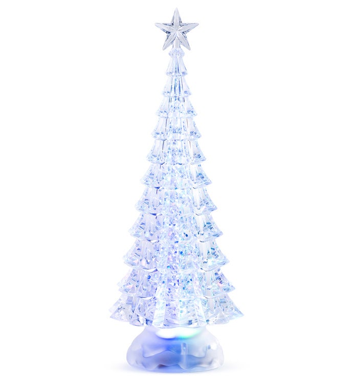 12.75" LED Christmas Tree Water Globe