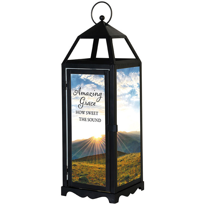 "Amazing Grace" Panoramic Sympathy Lantern