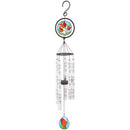35" 'In Memory' Stained Glass Windchime