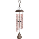 30" Lords Prayer Windchime  In Rose Gold