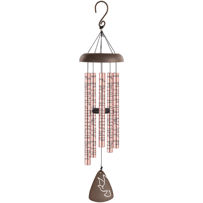 30" 'Amazing Grace' Rose Gold Windchime