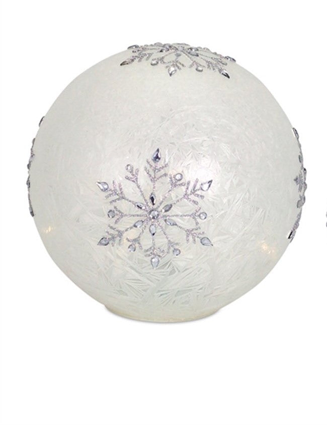 LED Snowflake Globes with Timer