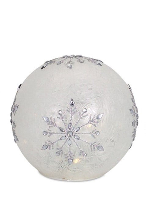 LED Snowflake Globes with Timer