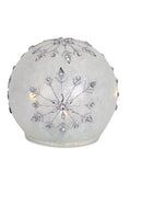LED Snowflake Globes with Timer