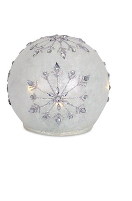 LED Snowflake Globes with Timer